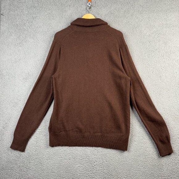 J. Crew Sweater Mens Size XL Brown Shawl Collar In Supersoft Lambswool Blend NWT - Picture 9 of 14